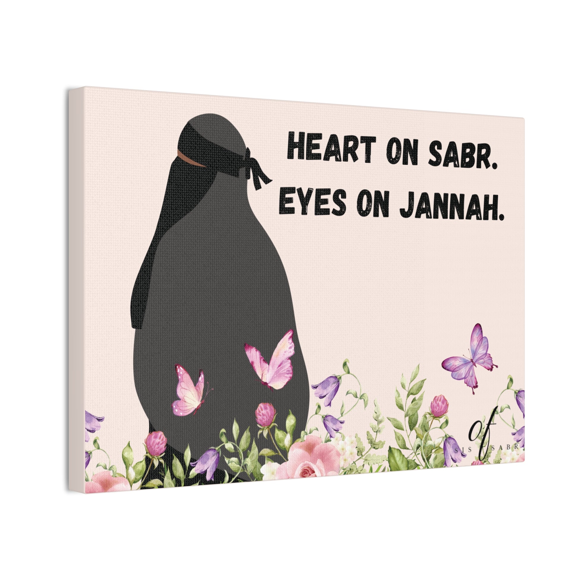 Wall Canvas - 'Heart On Sabr. Eyes On Jannah'