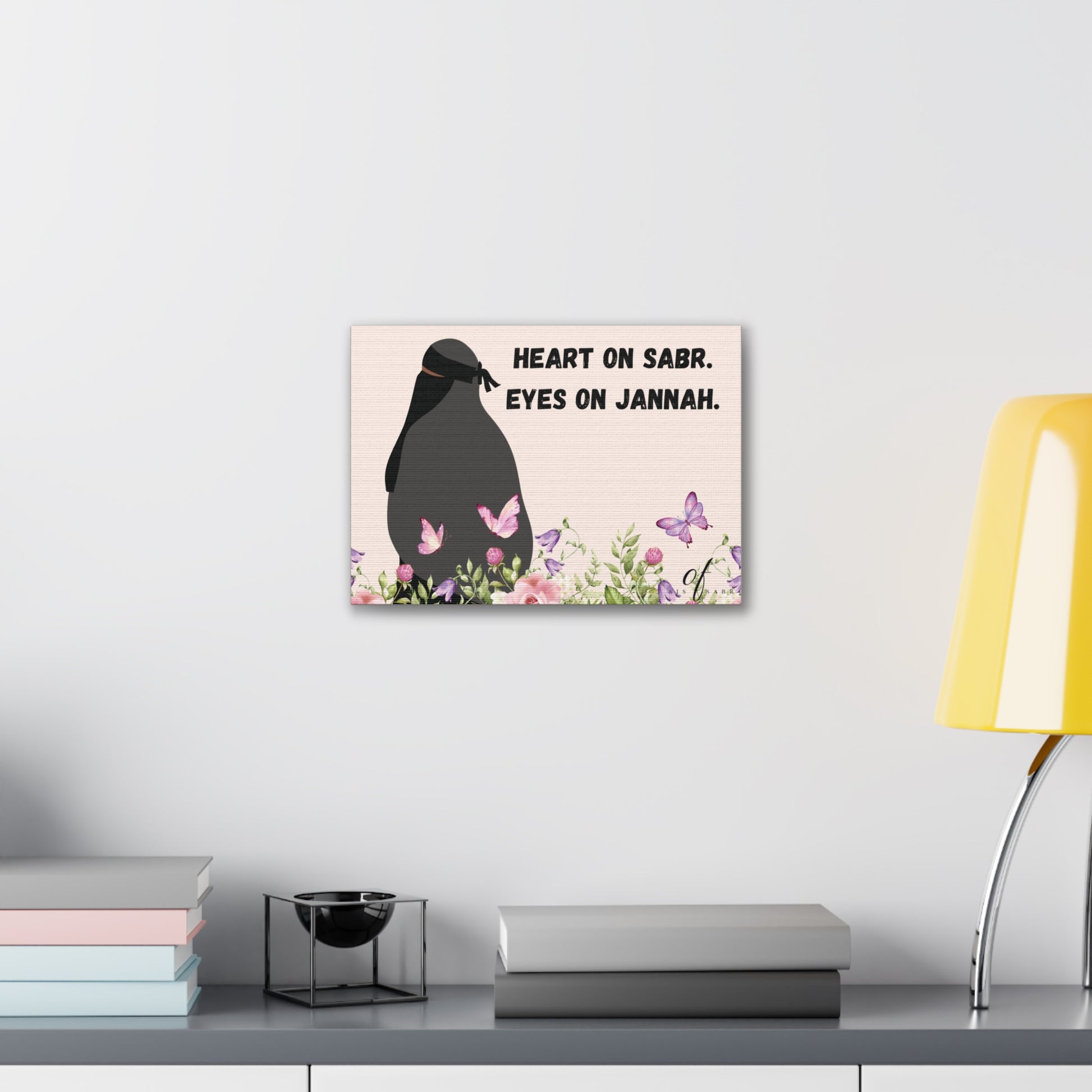 Wall Canvas - 'Heart On Sabr. Eyes On Jannah'
