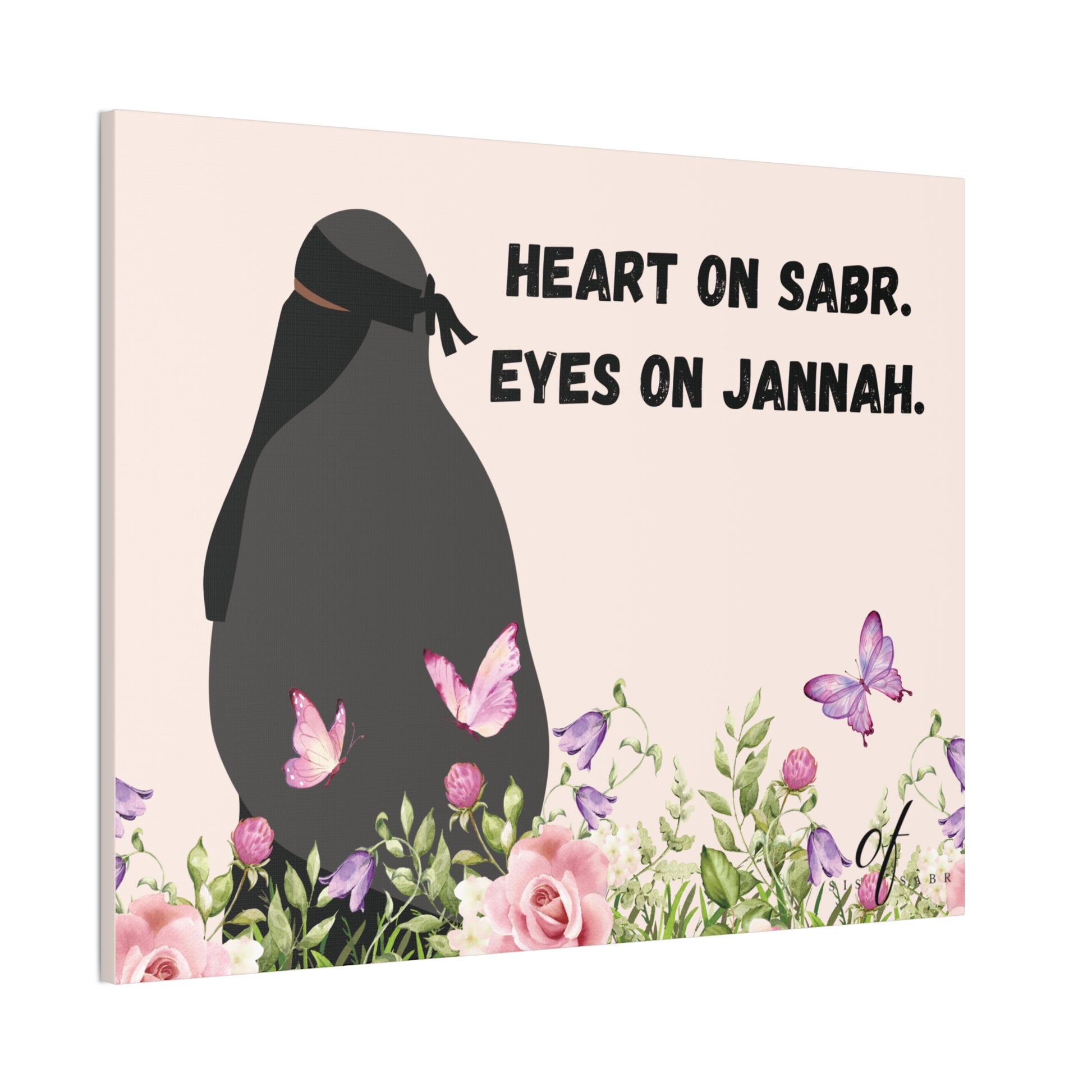 Wall Canvas - 'Heart On Sabr. Eyes On Jannah'
