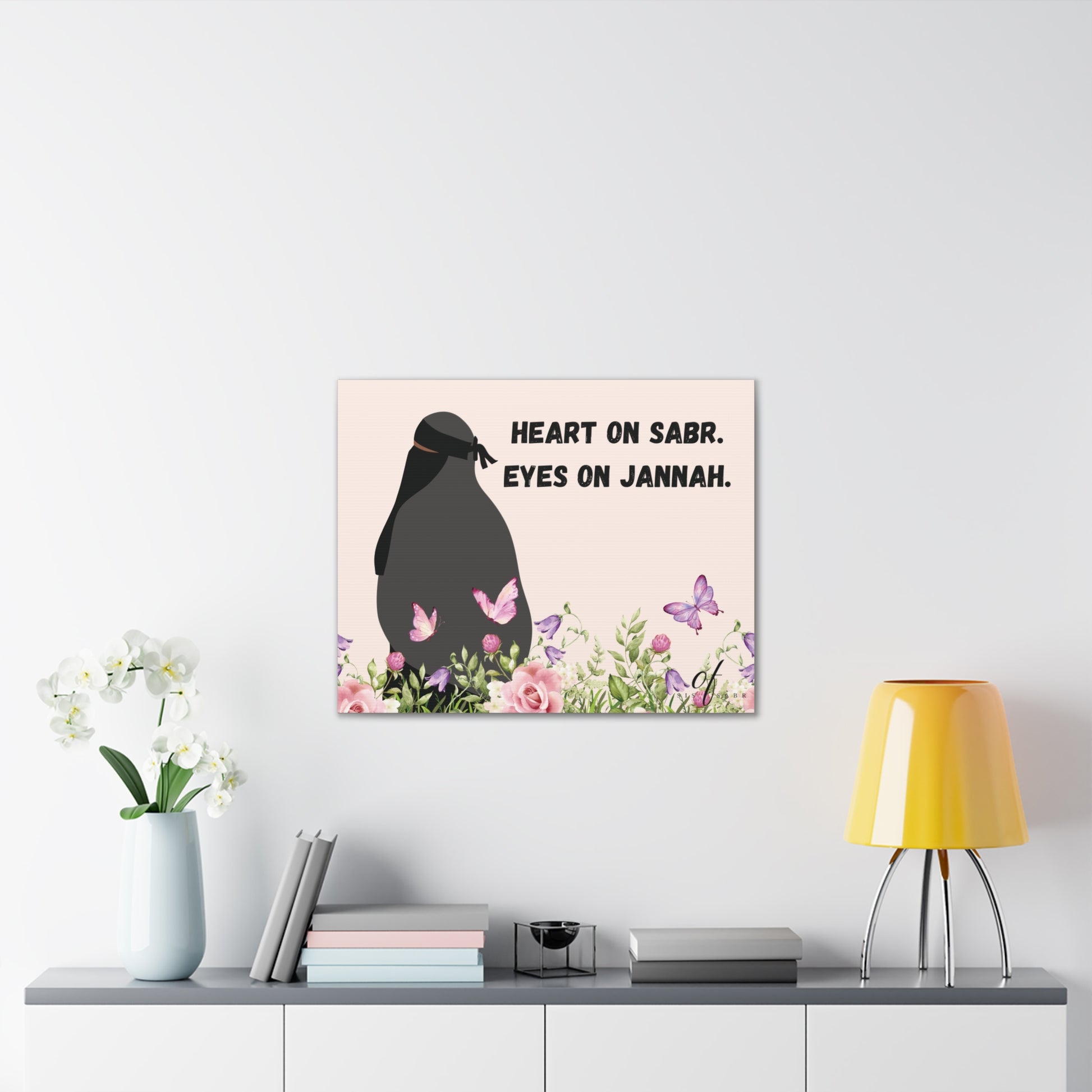 Wall Canvas - 'Heart On Sabr. Eyes On Jannah'